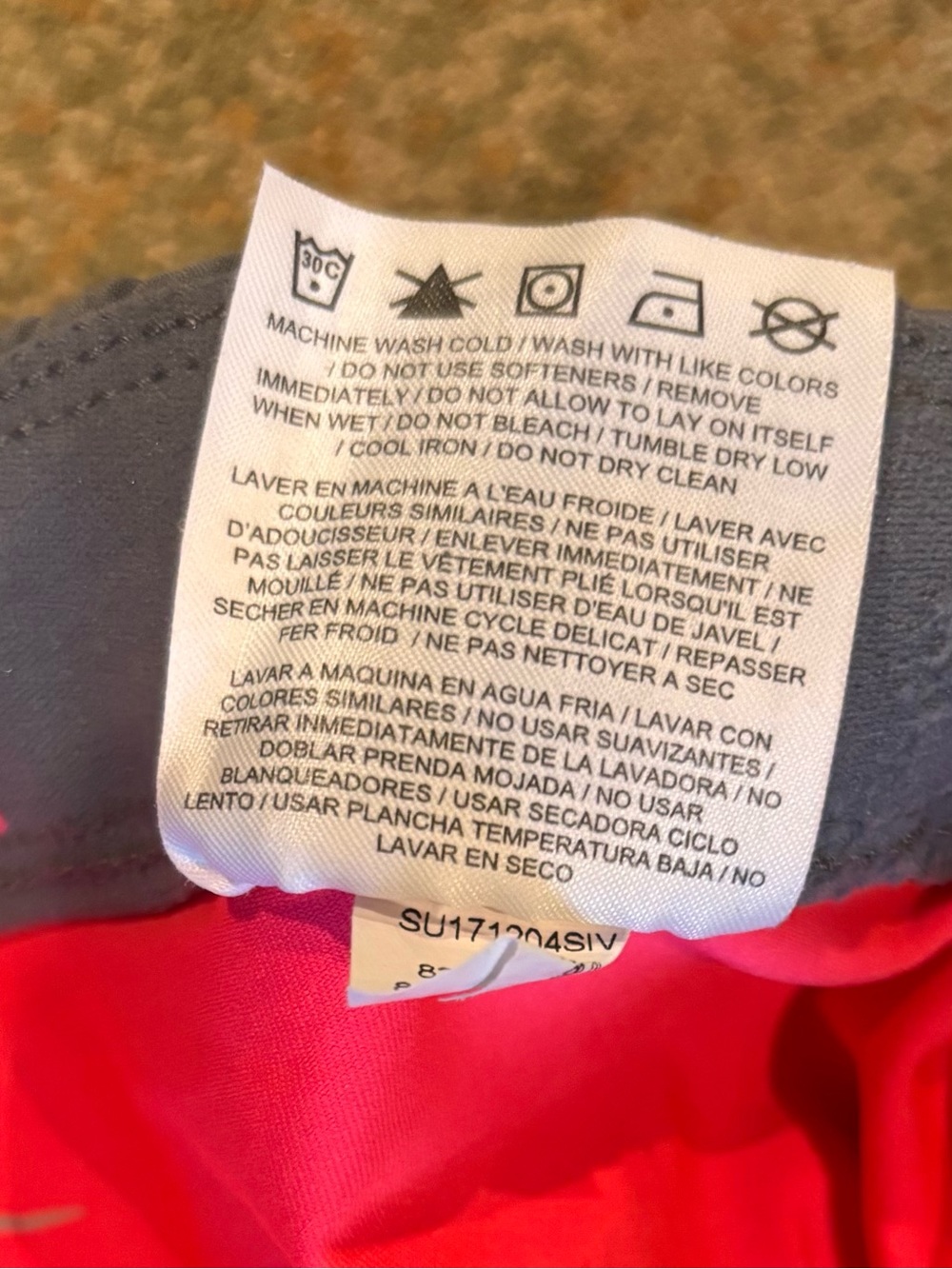 Nike Dri-FIT Athletic Running Shorts Gray Pink Built In Liner Medium - Picture 5 of 11